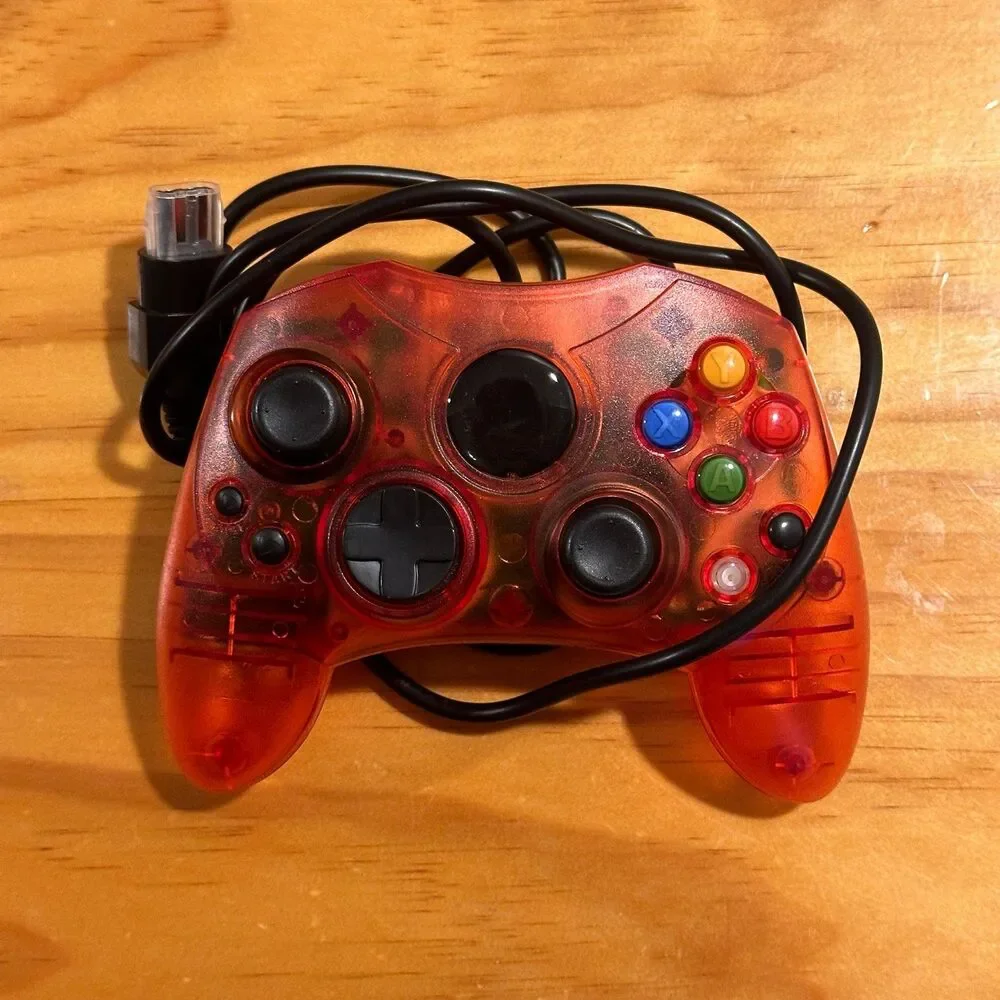 Wired Gamepad Joystick Controller Compatible With Microsoft Classic Xbox S-type
